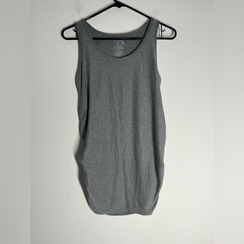 Time and Tru Gray Maternity Tank Top Size S